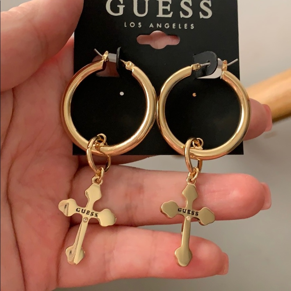 Guess Cross Earrings